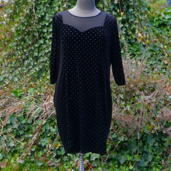Lane Bryant Dresses & Skirts - NWT Lane Bryant 22/24 Studded Velvet Sheath Dress